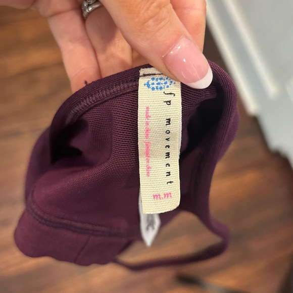 FP Movement Refine Sports Racerback Bra Burgundy Sz Medium Rn#66170 - Picture 7 of 9